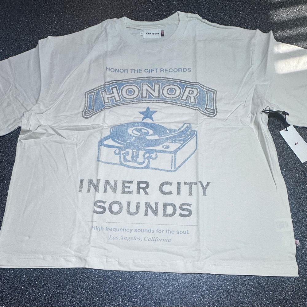Honor White Graphic Tee